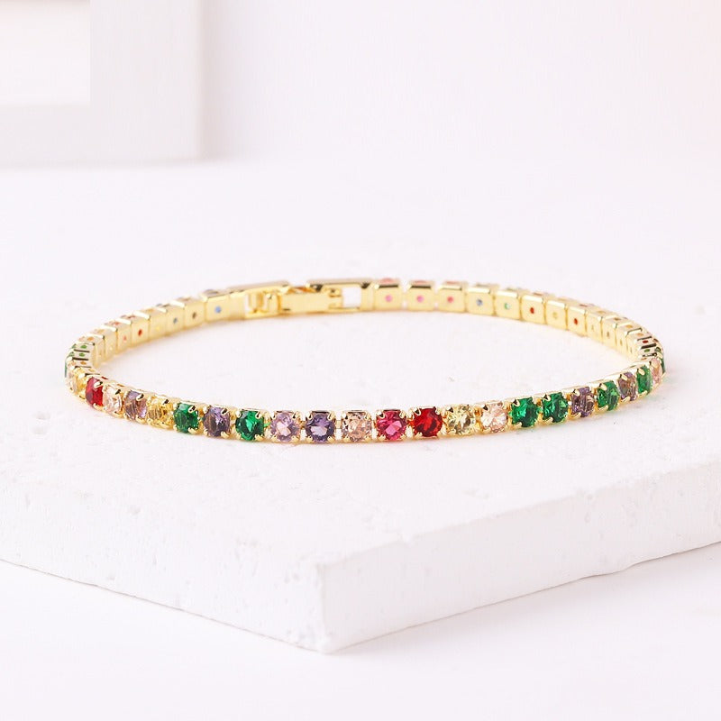 Personalized colored zircon bracelet kod