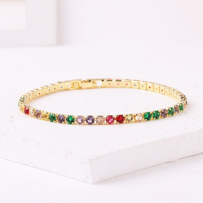 Personalized colored zircon bracelet kod