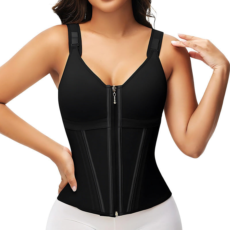 Mesh 15-Bone Support Shaping Vest, Slimming Waist Cincher, Body Shaper by eprolo