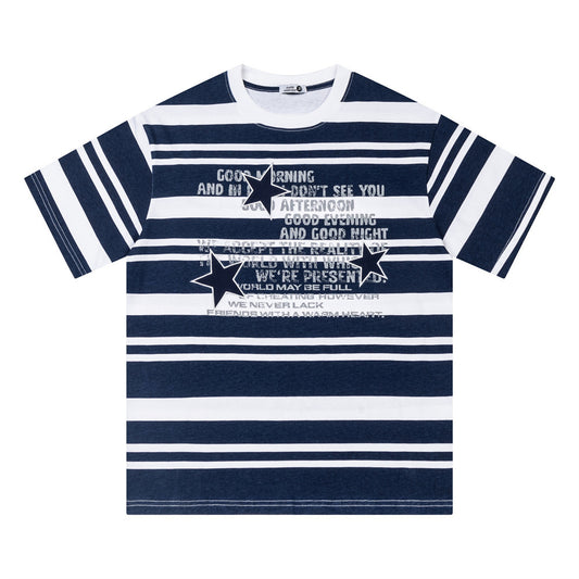 Contrast striped round neck t-shirt by eprolo
