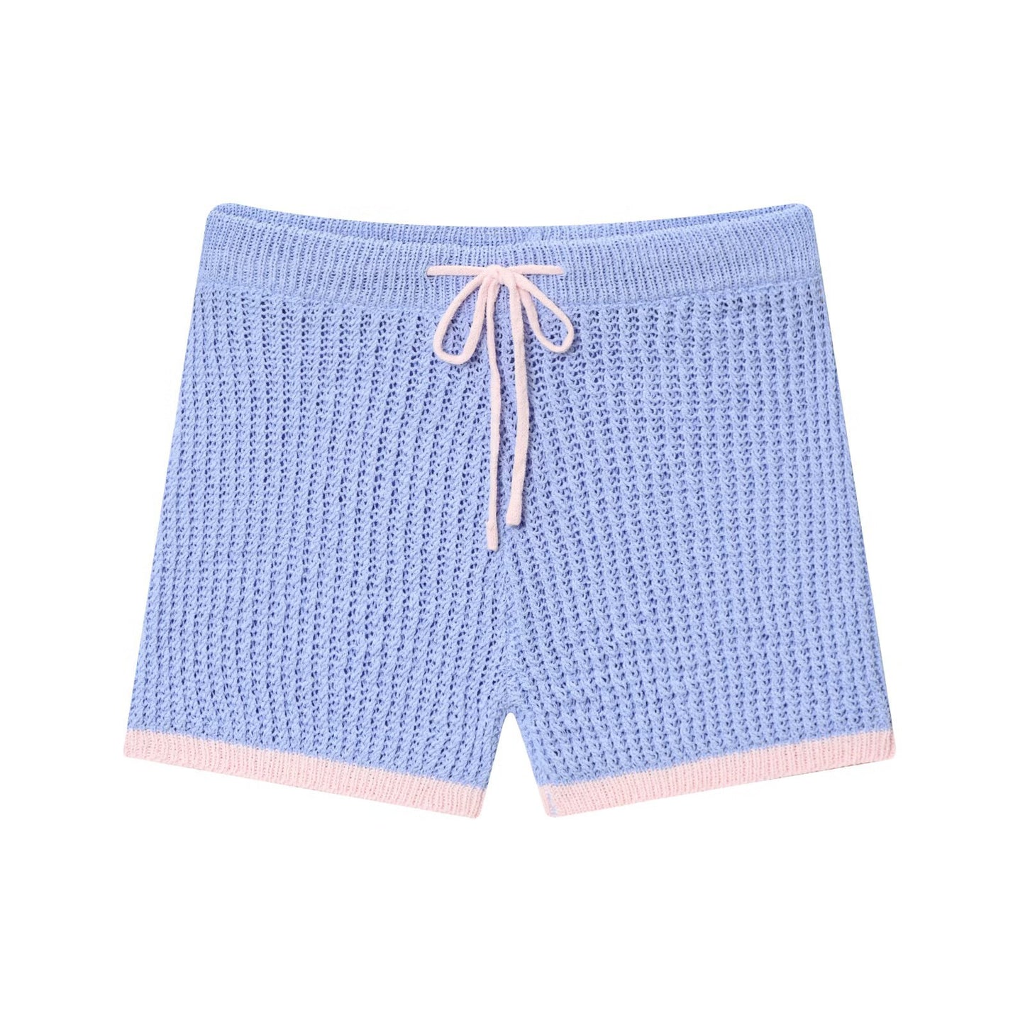 Knitted polo shirt jacket+shorts set by eprolo