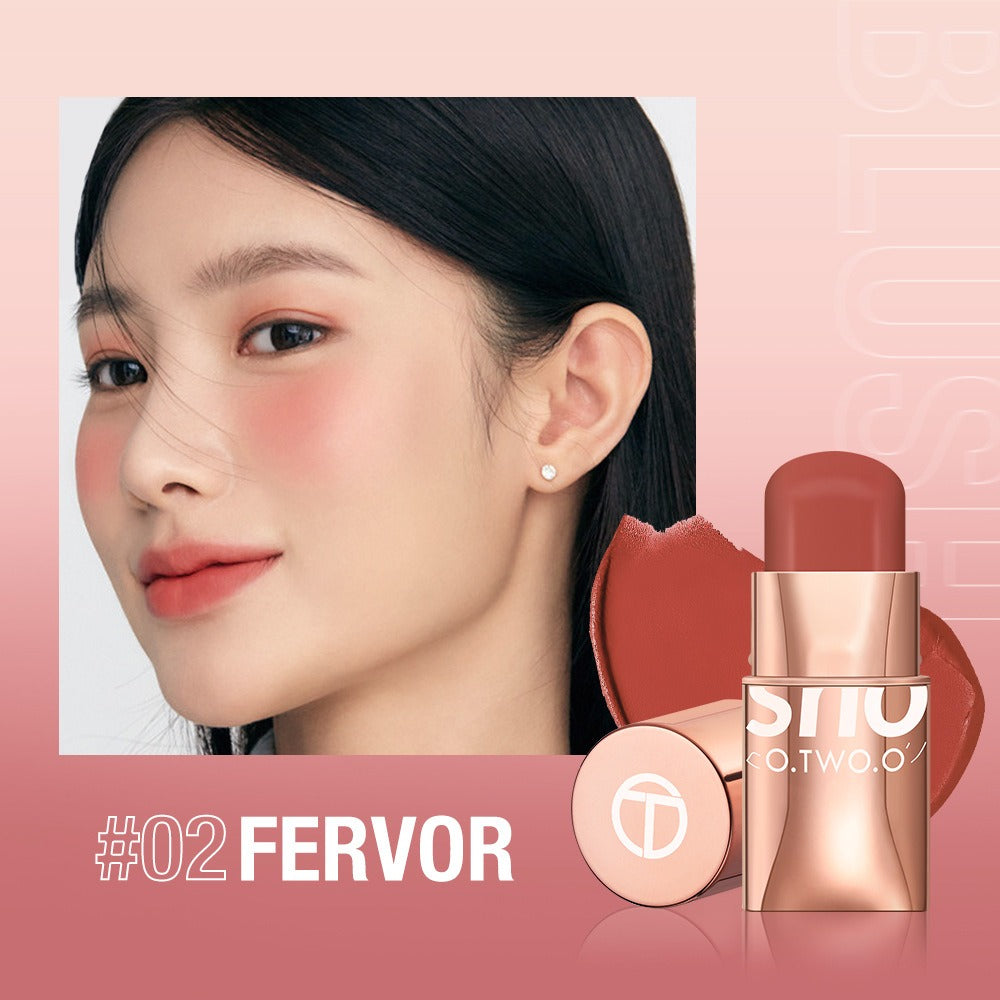 Vigorous and smooth powder blusher cream can improve the appearance and highlight the natural nude makeup powder blusher stick makeup SC049