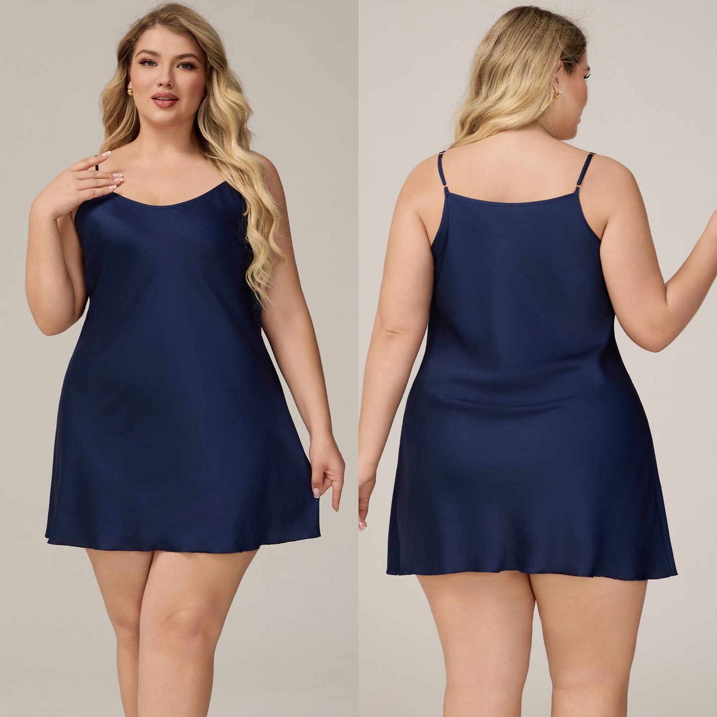 Elegant Satin Chiffon Sleepwear for Women, Summer Strap Sexy Nightdress, Simple Home Wear by eprolo