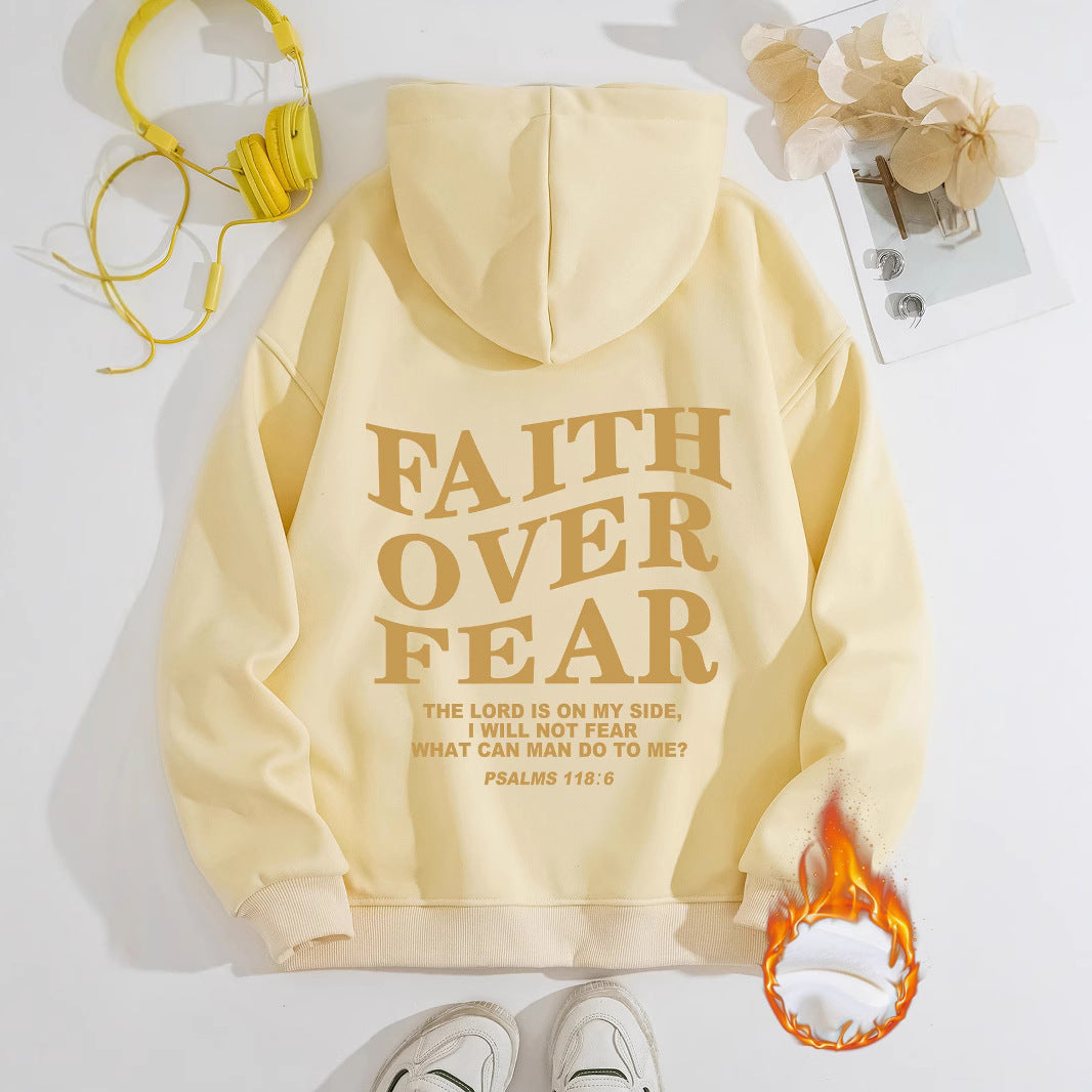 FAITH OVER FEAR Women's Hoodie by eprolo