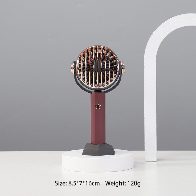 Birthday Gift USB Handheld Electric Fan Desktop Ornaments Home Living Room Ornaments Gift by eprolo