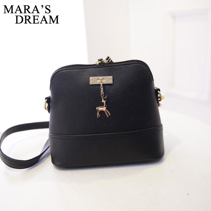 Women Leather Small Shoulder Bag Women Deer Spliced Collision Cross Body Bag Women SHhoulder Bags Girl Messenger Bag