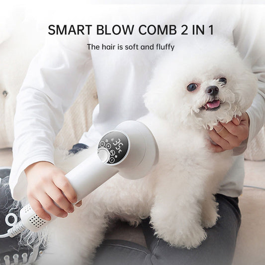 Smart Pet Hair Dryer Dog Golden Retriever Cat Grooming Hairdressing Blow & Comb Silent No Harm Pet Cleaning Supplies Pet Product by eprolo