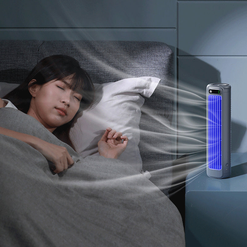 Wall-mounted AC fan: quiet, rechargeable, portable, cooling. For home, kitchen, bathroom – no drilling. by eprolo