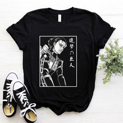 Y2k Japanese Anime Attack on Titan T Shirt