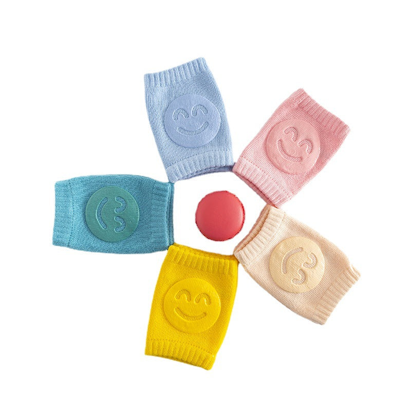 Woolen loop baby socks, elbow protection, walking and crawling, knee protection, baby and child knee protection, smiling face knee protection by eprolo