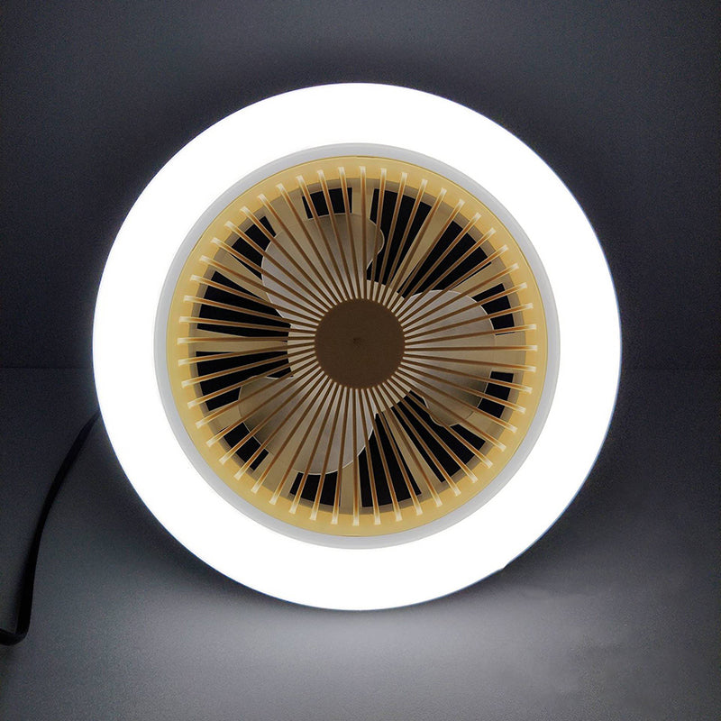 30W Silent 3 Speeds Ceiling Fan with Remote Control with Lighting Lamp E27 Converter Base for Bedroom Living Home by eprolo