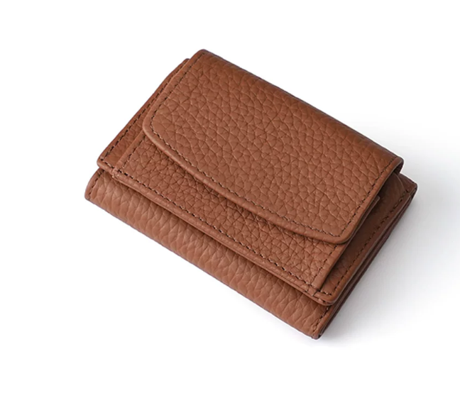Genuine Leather Small Wallet RFID Coin Purse Money Clip by eprolo
