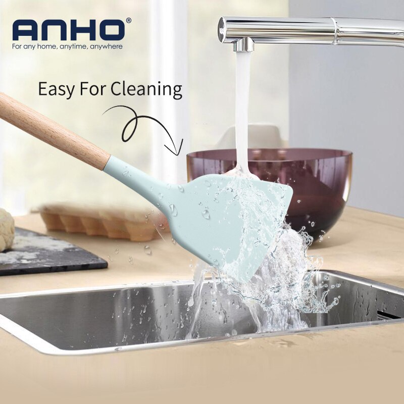 Silicone Kitchen Cooking Utensil Set Standard Non-Stick Silica Heat Resistance Kitchen Tool Accessories by eprolo