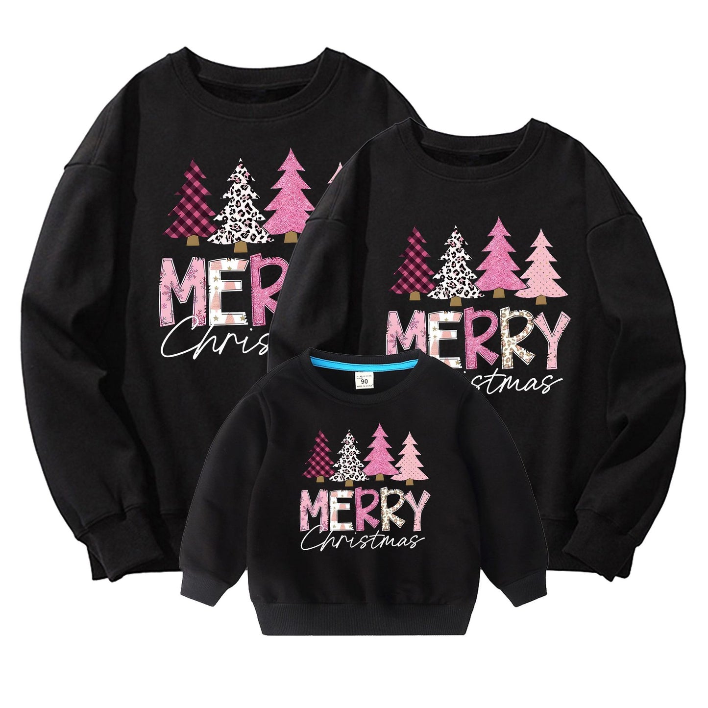 Parent-child Hoodie Pure Cotton T-shirt American Style New Year Christmas by eprolo