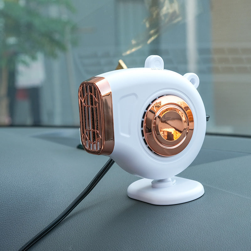 Small Sun Car Mounted Heater 12V/24V Car Heater Car Creative Fast Heating Mini Hot Fan by eprolo