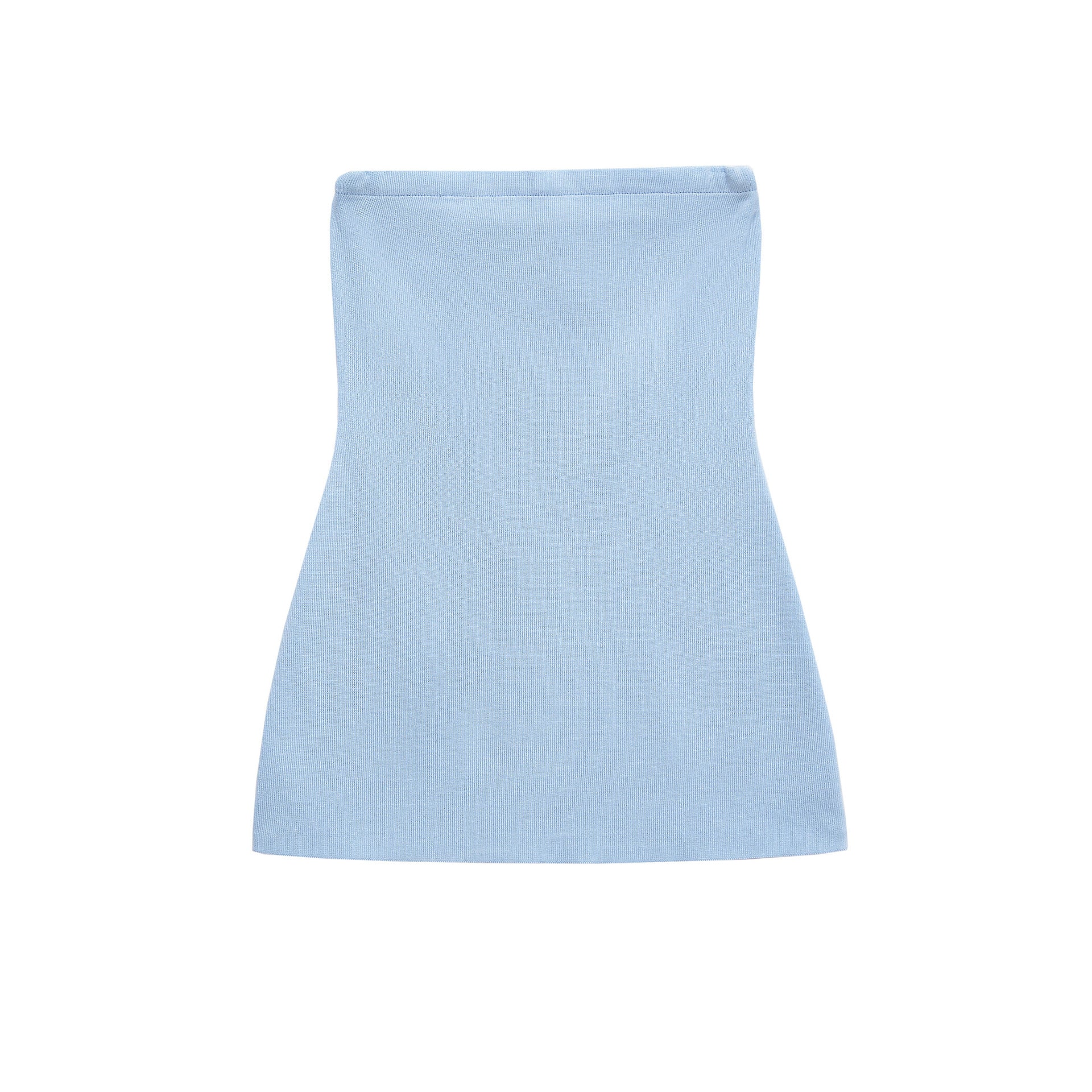 Knitted strapless and hollowed out pants set