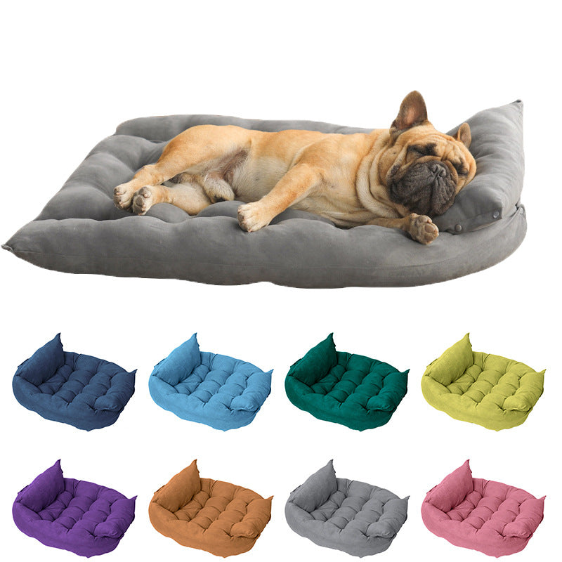 Four-Season Universal Summer Folding Dog Sofa Bed Soft Pet Cushion Pit Bull Small And Medium-Sized Dogs Pet Kennel by eprolo