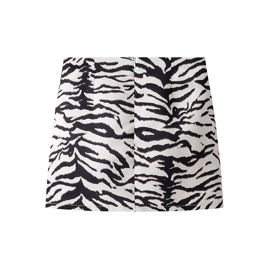 Animal print top+short skirt set by eprolo