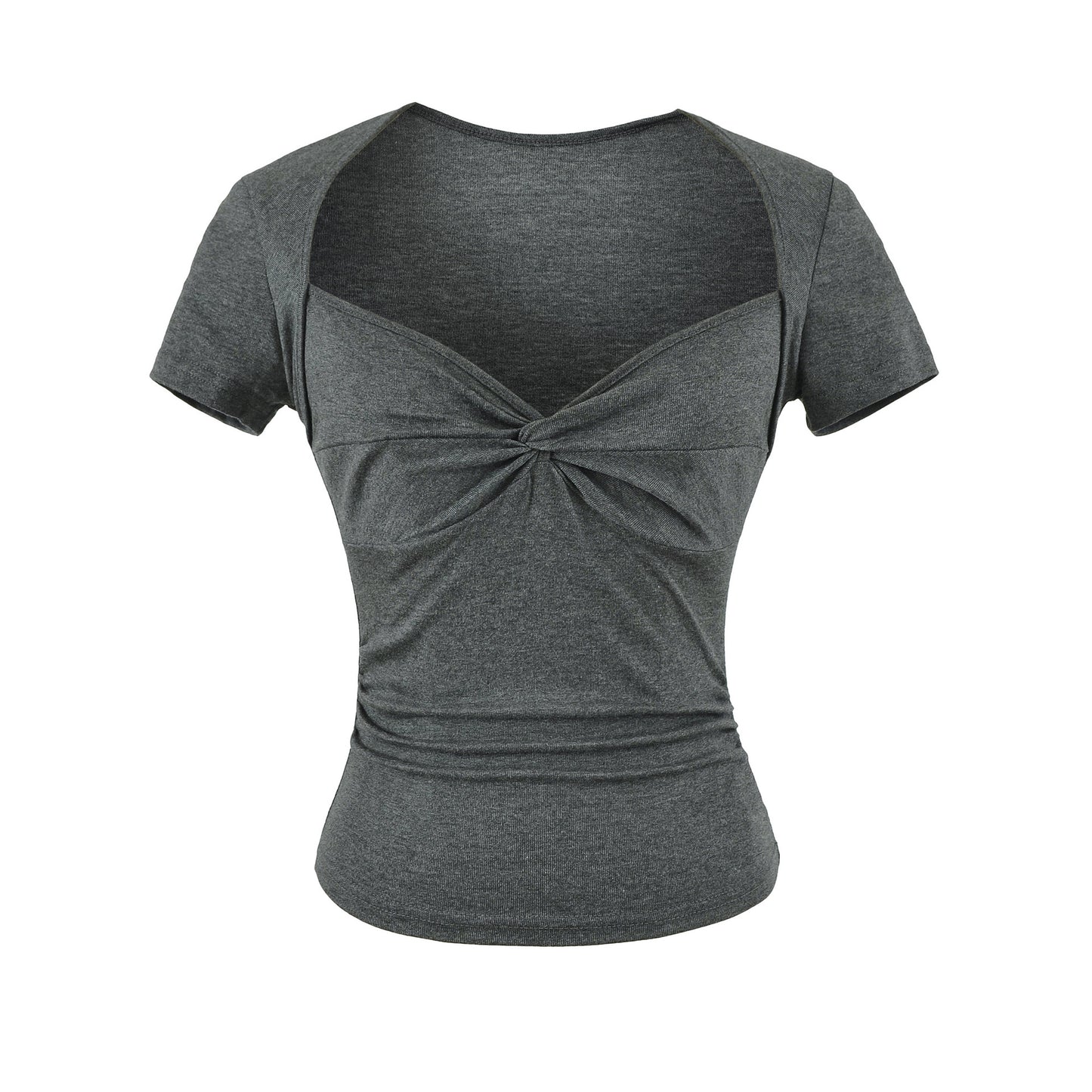 Square neck short sleeved T-shirt for women by eprolo