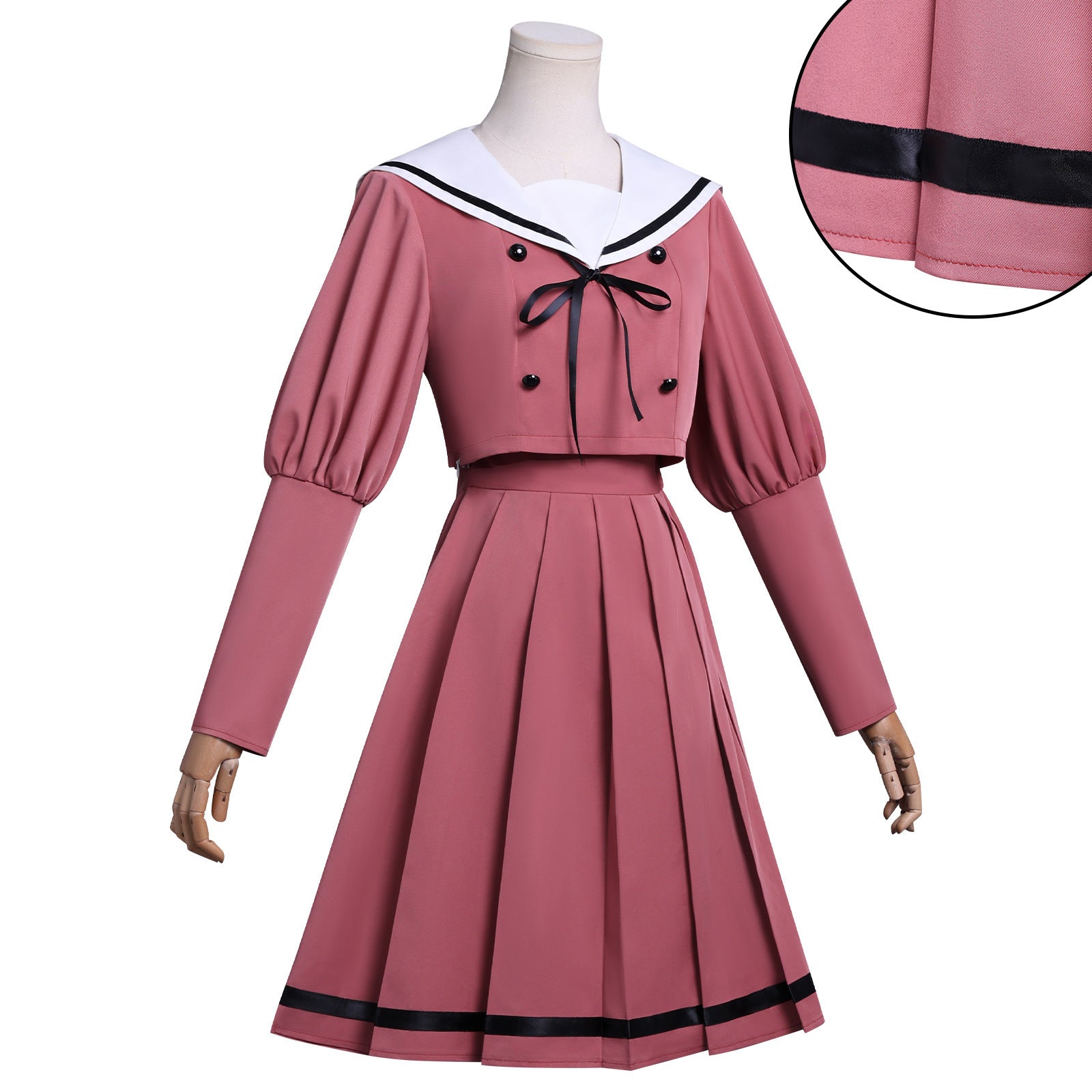 Cosplay costume with fragrant flowers blooming in a majestic manner and chestnut smoked school uniform cosplay anime costume by eprolo