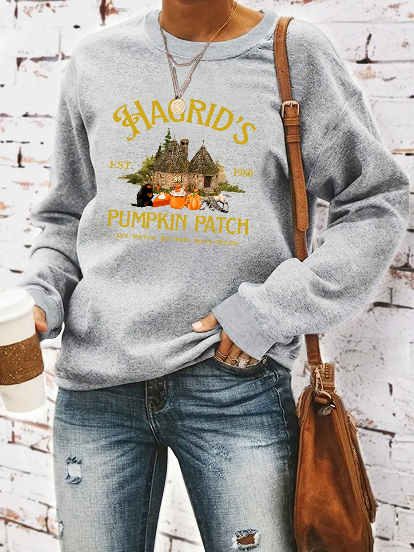 HAGRID'S print on hoodie by eprolo