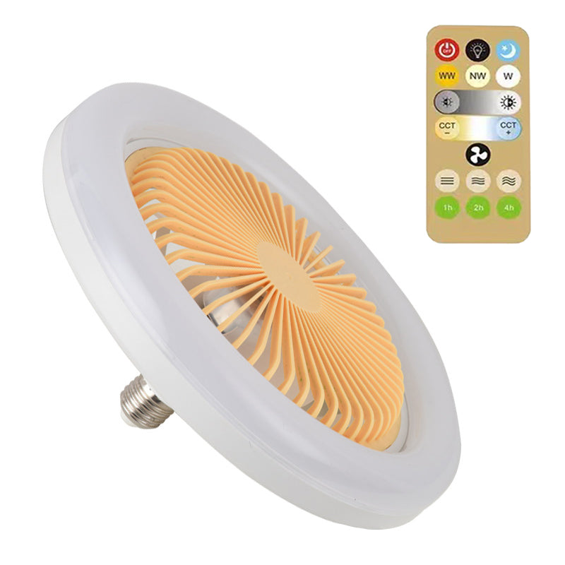30W Silent 3 Speeds Ceiling Fan with Remote Control with Lighting Lamp E27 Converter Base for Bedroom Living Home by eprolo