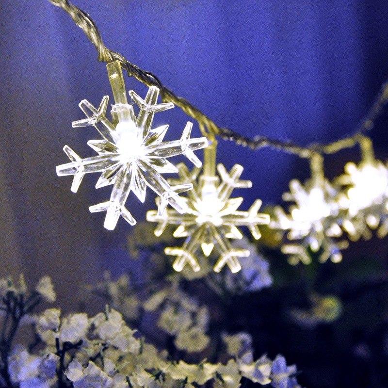 Christmas snowflake lights christmas tree decorations