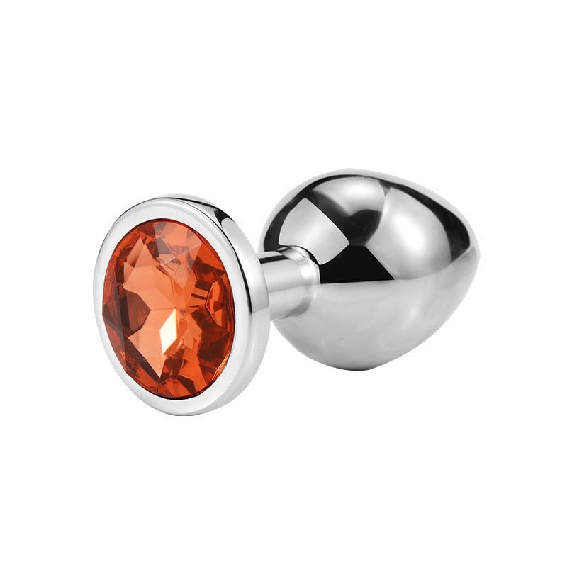Adult Sex Toy SM Metal Anal Plug For Men And Women Sex Toy Masturbation Anal Expansion Round Anal Plug Medium Silver by eprolo