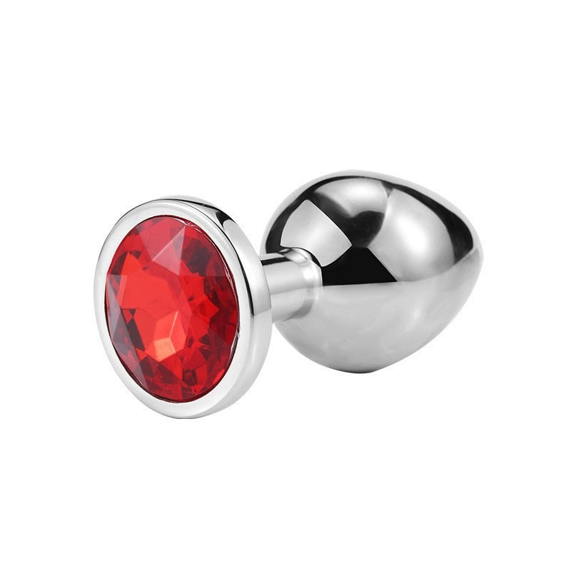 Adult Sex Toy SM Metal Anal Plug For Men And Women Sex Toy Masturbation Anal Expansion Round Anal Plug Medium Silver by eprolo