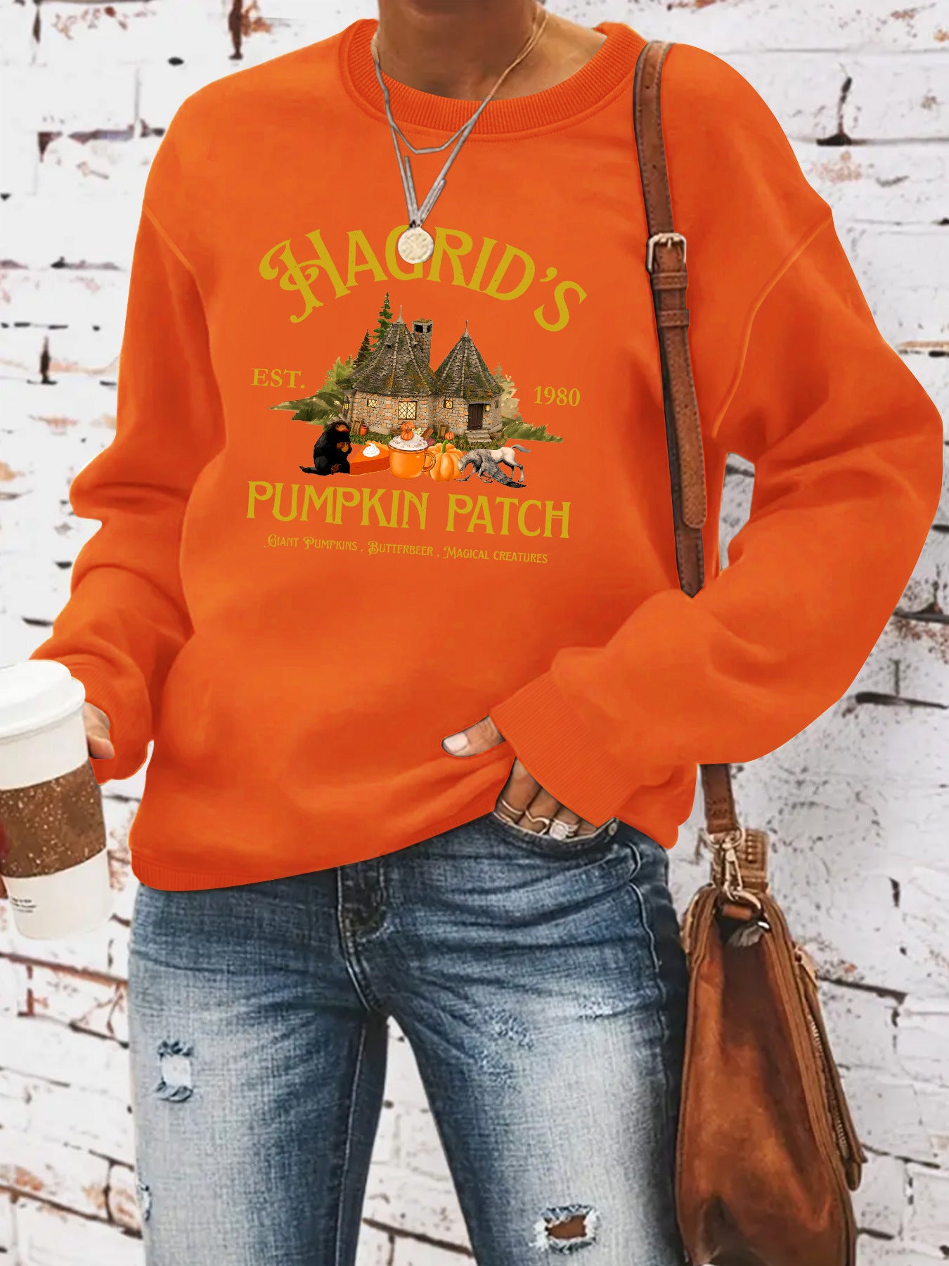 HAGRID'S print on hoodie