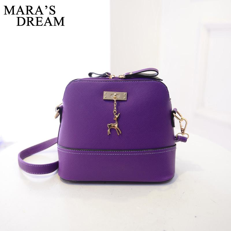 Women Leather Small Shoulder Bag Women Deer Spliced Collision Cross Body Bag Women SHhoulder Bags Girl Messenger Bag