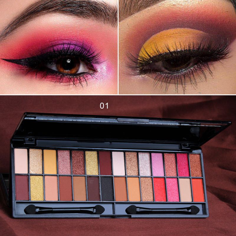 CmaaDU 28 Color Eyeshadow Palette Beginners Makeup Matte Pearlescent