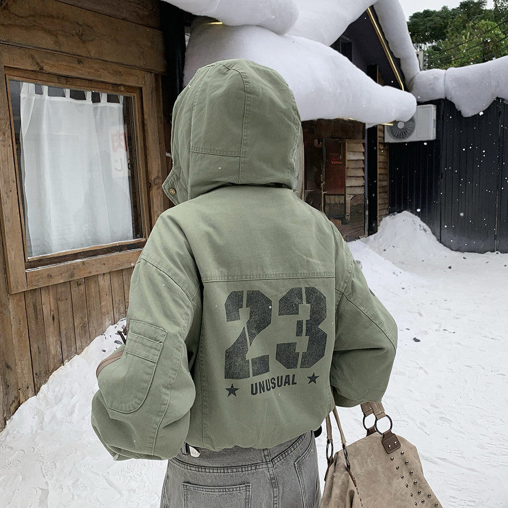 Hooded jacket cotton coat by eprolo