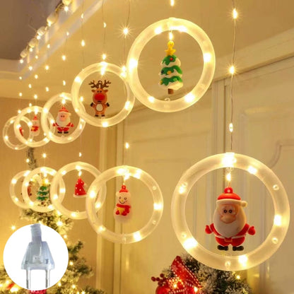 Merry Christmas Santa Claus LED Curtain Light Christma Decorations for Home Christmas Tree Decorations Xmas Natale New Year