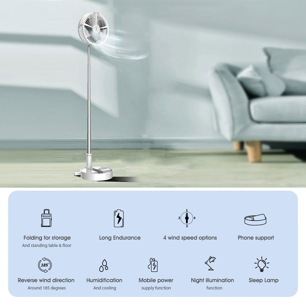 USB portable fan 7200mahbattery air conditioners portables air conditioner neck fans camping hand ceiling fan home rechargeable by eprolo