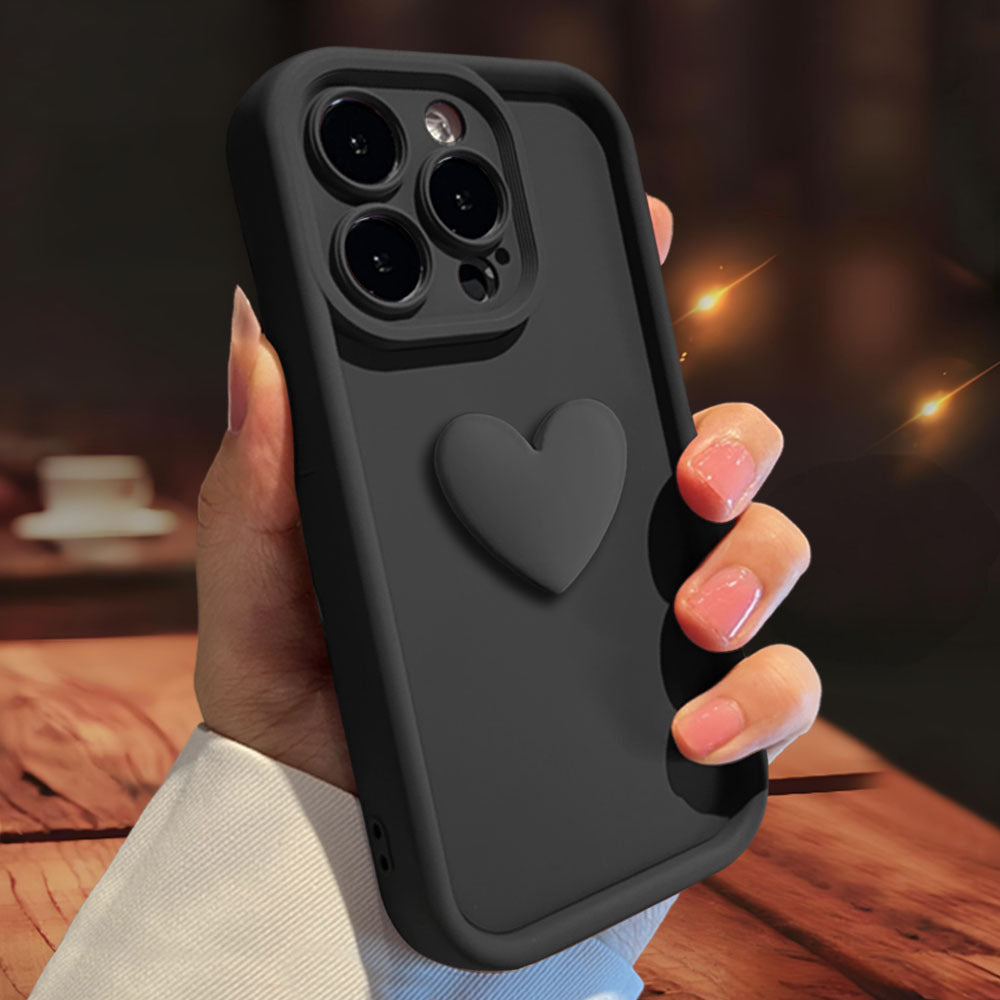 3D Love Suitable for Apple 15 Phone Protective Case Skin friendly Matte iPhone 14 ProMax Lens All Inclusive 16 by eprolo