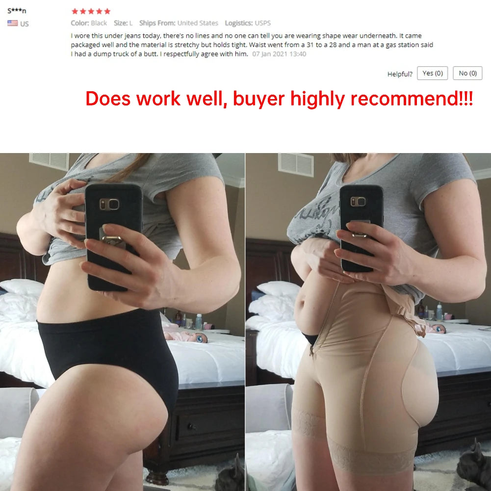 Straps Full Body Shaper Tummy Slimming Postpartum Stage 3 Girdle Push Up Butt Lifter Shapewear by DERILUJA LLC