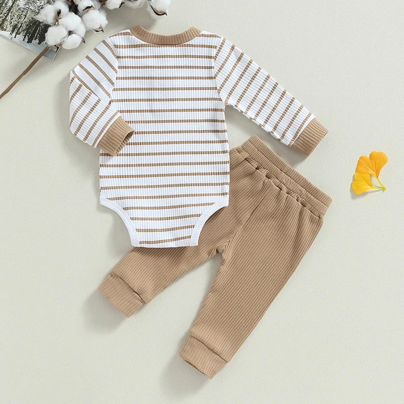 Hot Selling Drop Shipping Baby Romper Two Pieces Baby Set Wholesale New Born Baby Wear by DERILUJA LLC
