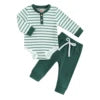 Hot Selling Drop Shipping Baby Romper Two Pieces Baby Set Wholesale New Born Baby Wear by DERILUJA LLC