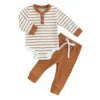 Hot Selling Drop Shipping Baby Romper Two Pieces Baby Set Wholesale New Born Baby Wear by DERILUJA LLC