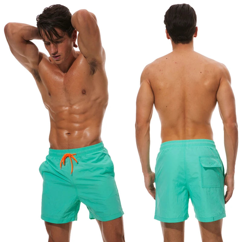 Summer Swim Pants Male Athletic Running Gym Quick Dry Swimsuit Size 4XL by DERILUJA LLC