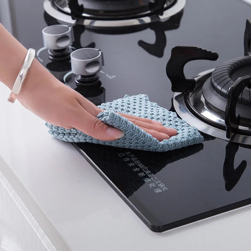 Home microfiber towels for kitchen Absorbent thicker cloth for cleaning Micro fiber wipe table kitchen towel Kitchen Anti-grease by eprolo