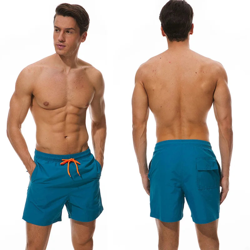 Summer Swim Pants Male Athletic Running Gym Quick Dry Swimsuit Size 4XL by DERILUJA LLC