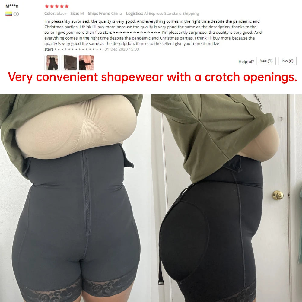 Straps Full Body Shaper Tummy Slimming Postpartum Stage 3 Girdle Push Up Butt Lifter Shapewear by DERILUJA LLC