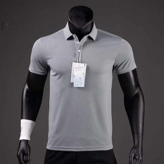 2023 Men's Polo Shirts Summer Quick-drying Sports Jerseys Polo Shirt Women Custom Design Breathable Lapel Reflective Stripe Tees