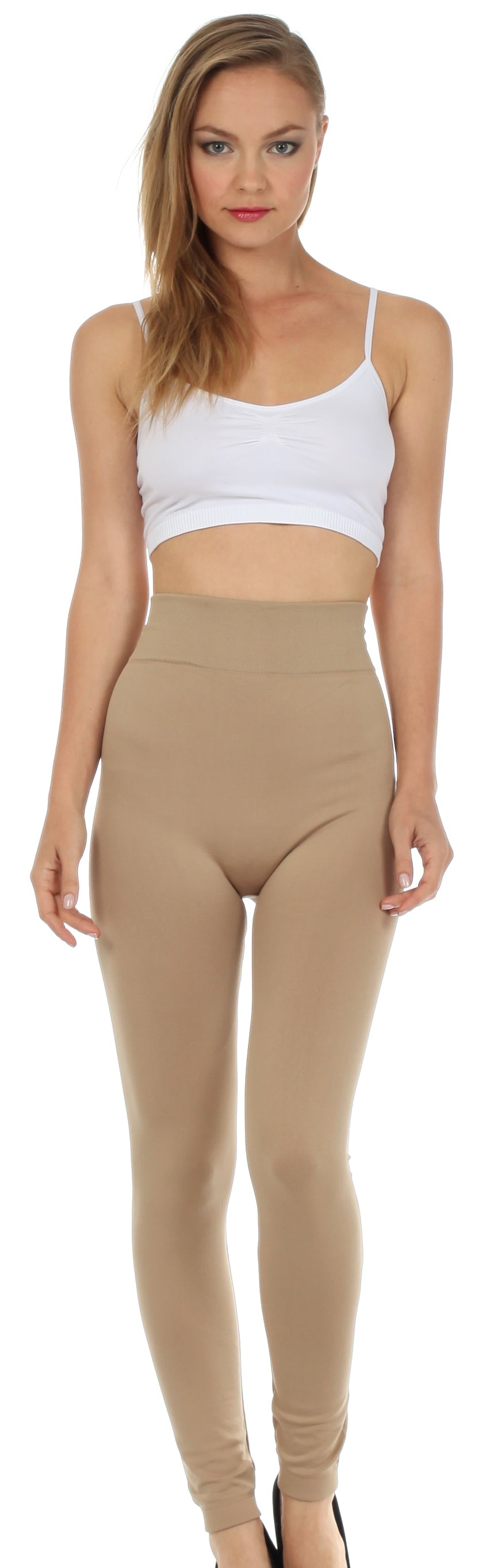 Sakkas Warm Soft Fleece Lined High Waist Leggings by Sakkas Store