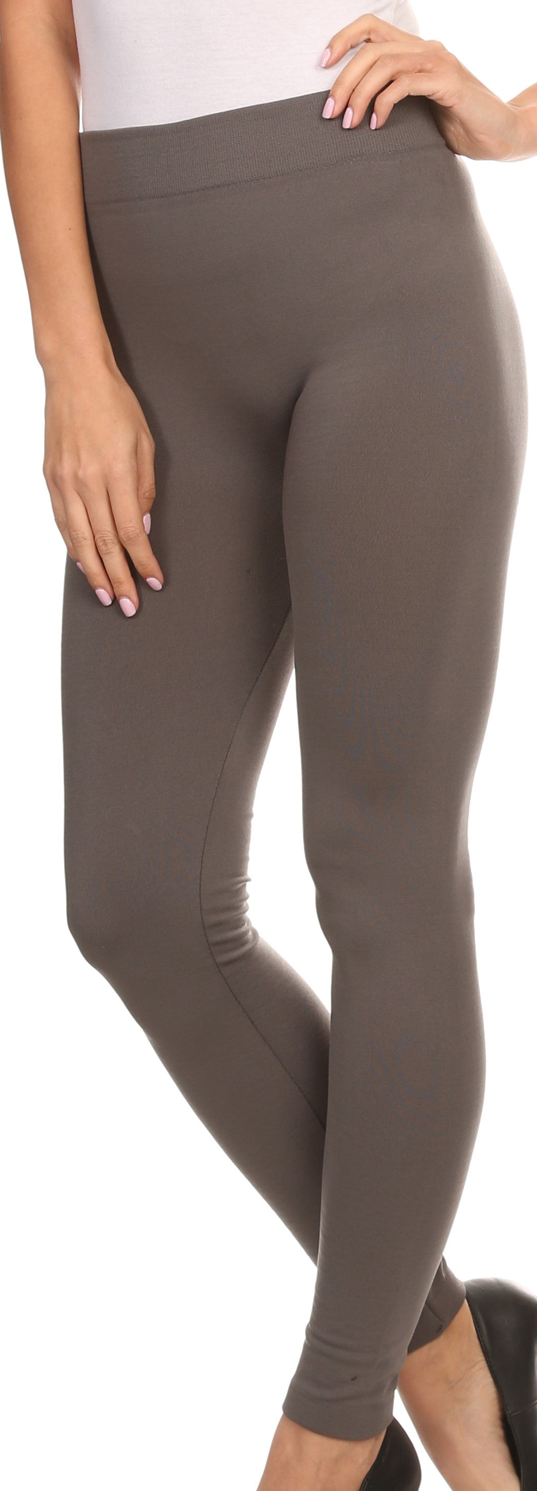 Sakkas Warm Soft Fleece Lined High Waist Leggings by Sakkas Store