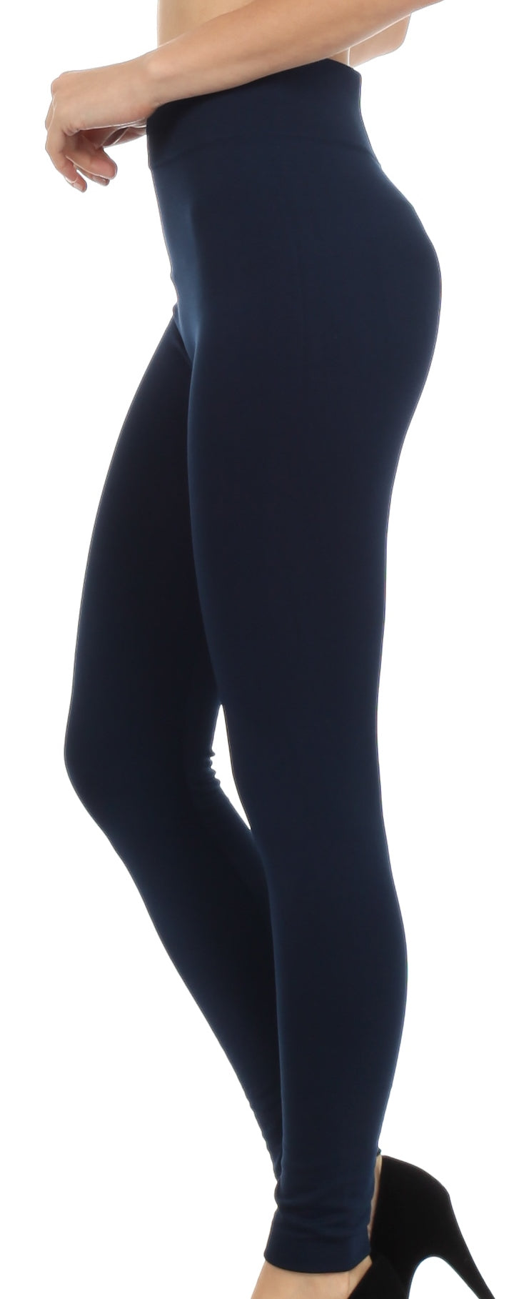 Sakkas Warm Soft Fleece Lined High Waist Leggings by Sakkas Store