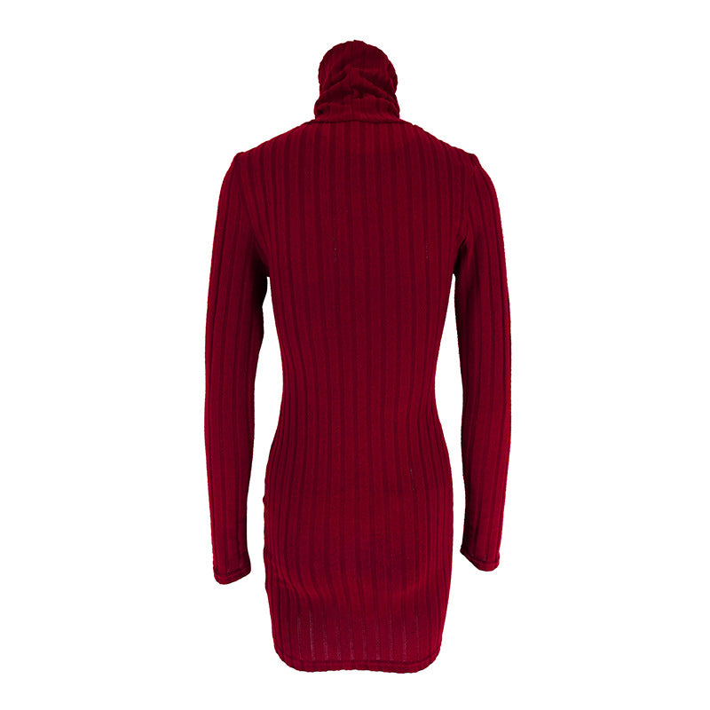 Women’s long-sleeve bodycon mini dress by DERILUJA LLC