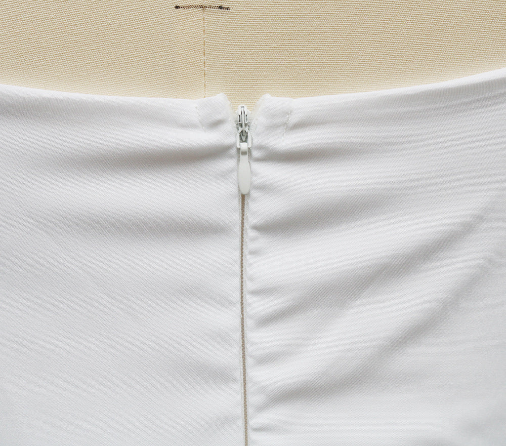 Europe and the United States cross-border foreign trade new women's Amazon suspenders V-neck large pendulum dress slim-fit backless mid-length dress by DERILUJA LLC
